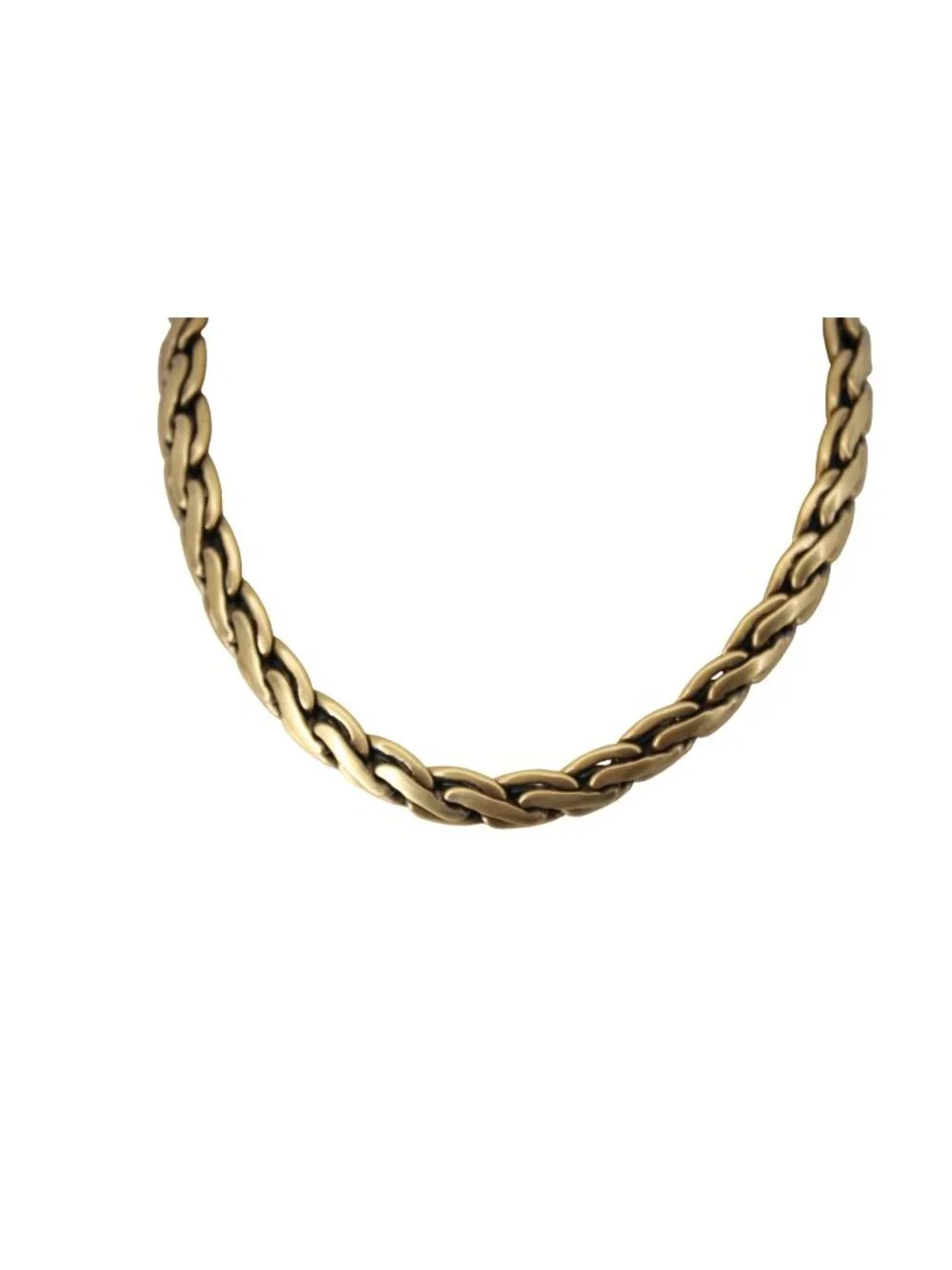 Guess Chunky Gold Necklace Chian Goldtone 94719 Tone